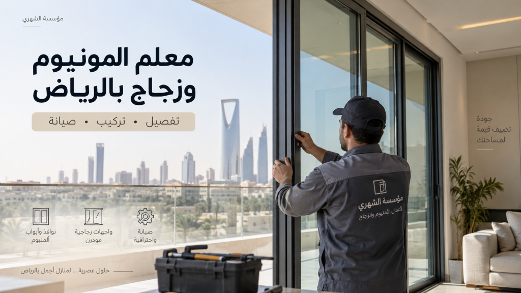 معلم المونيوم وزجاج بالرياض